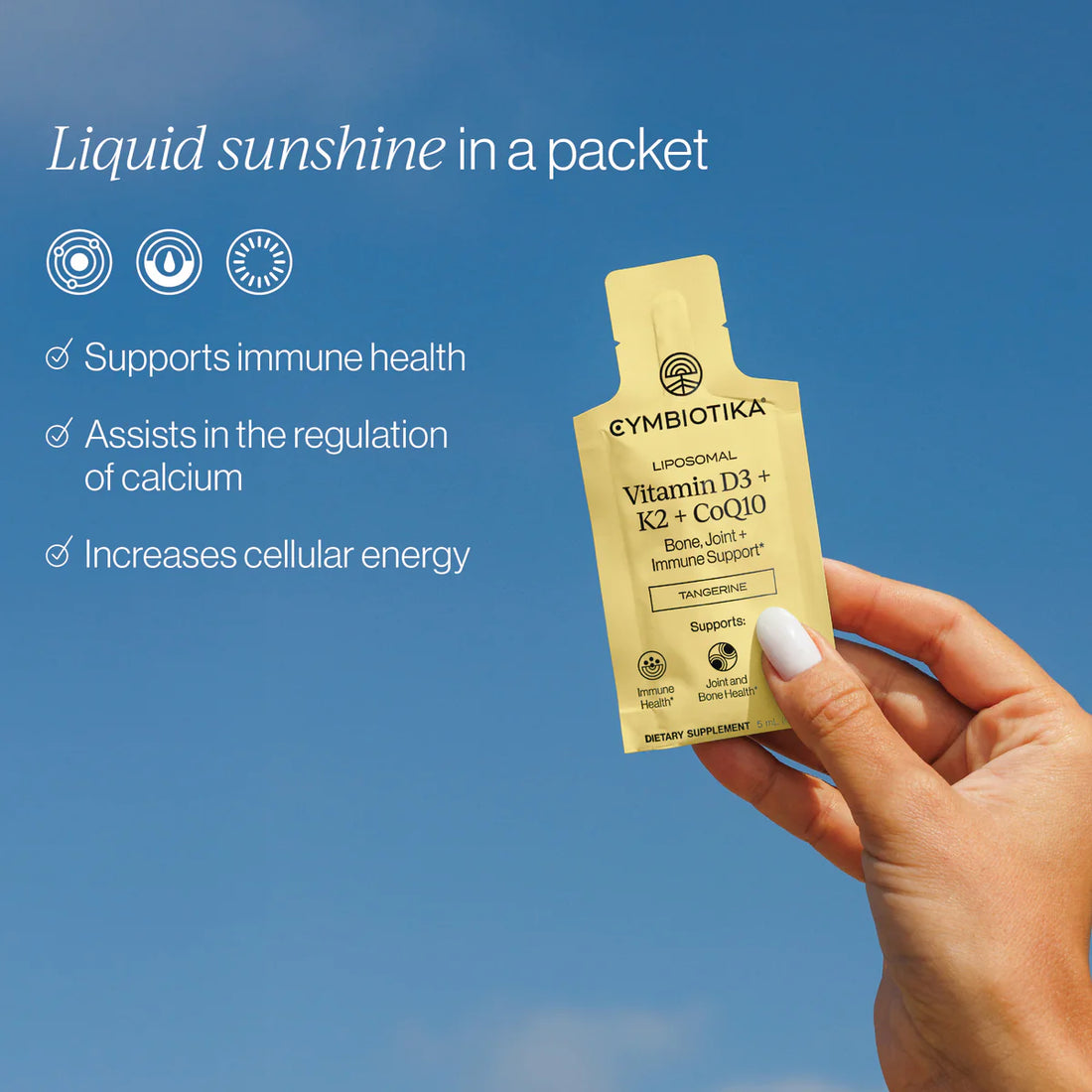 Cymbiotika Liposomal Vitamin D3 + K2 + CoQ10