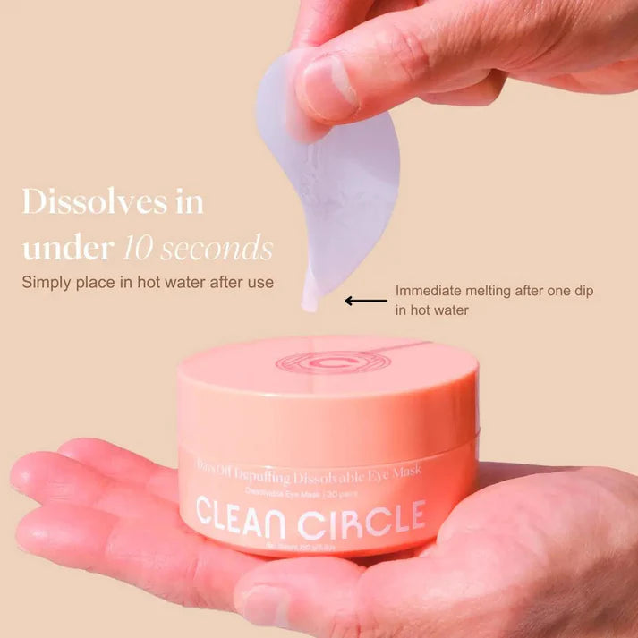 Clean Circle Depuffing Dissolvable Eye Mask