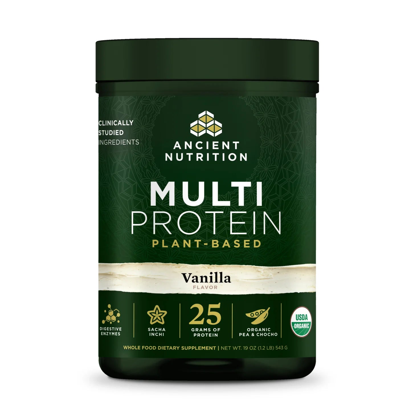 Ancient Nutrition Vanilla Plant-Based Multi Protein