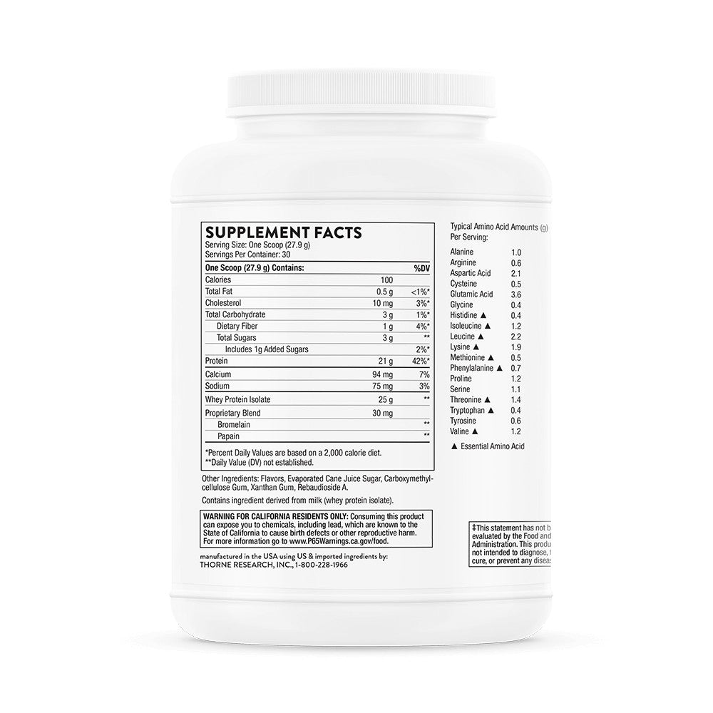 Whey Protein Isolate Vanilla