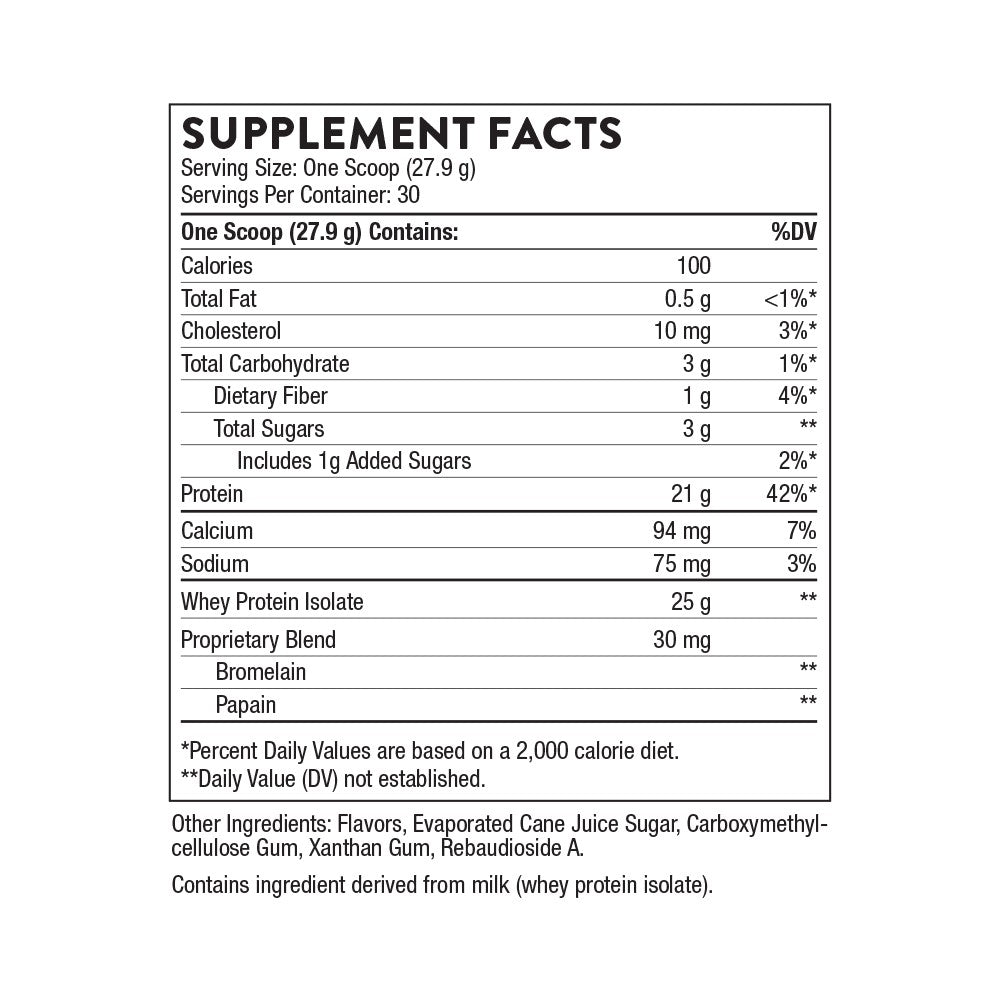 Whey Protein Isolate Vanilla