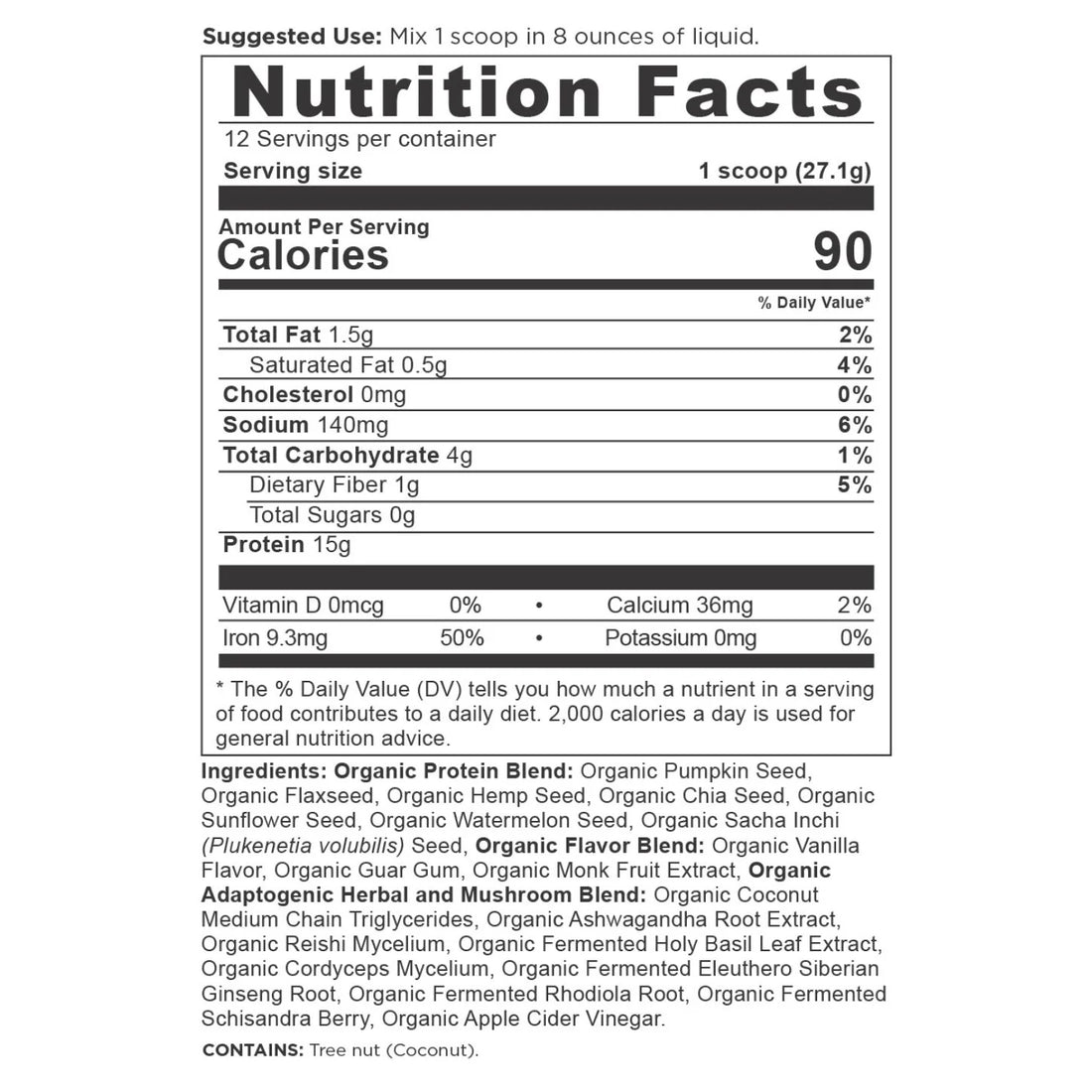 Ancient Nutrition Plant Protein - Vanilla
