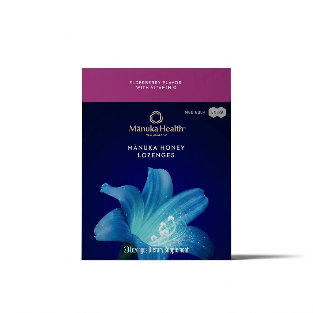 Manuka Honey Lozenges: Elderberry & Vitamin C