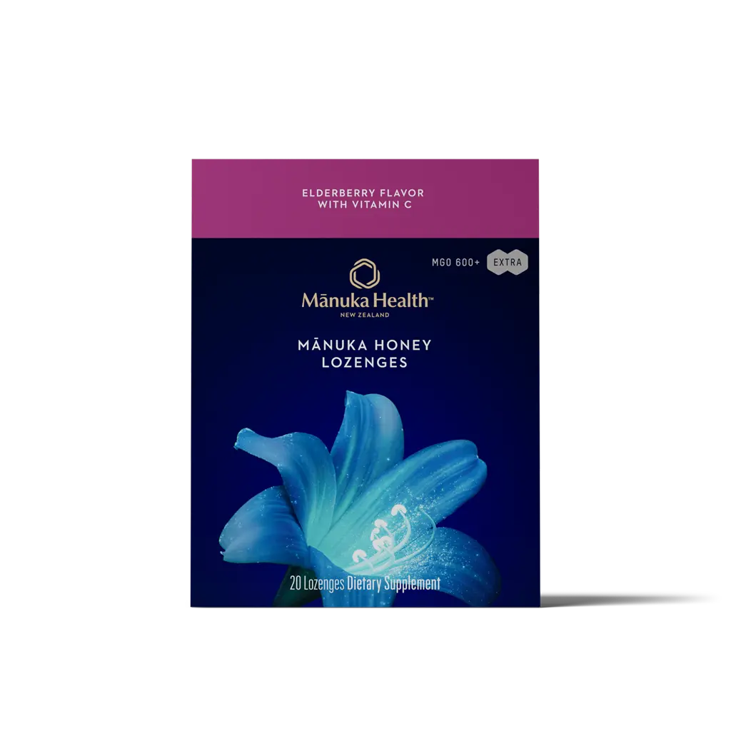 Manuka Honey Lozenges: Elderberry &amp; Vitamin C