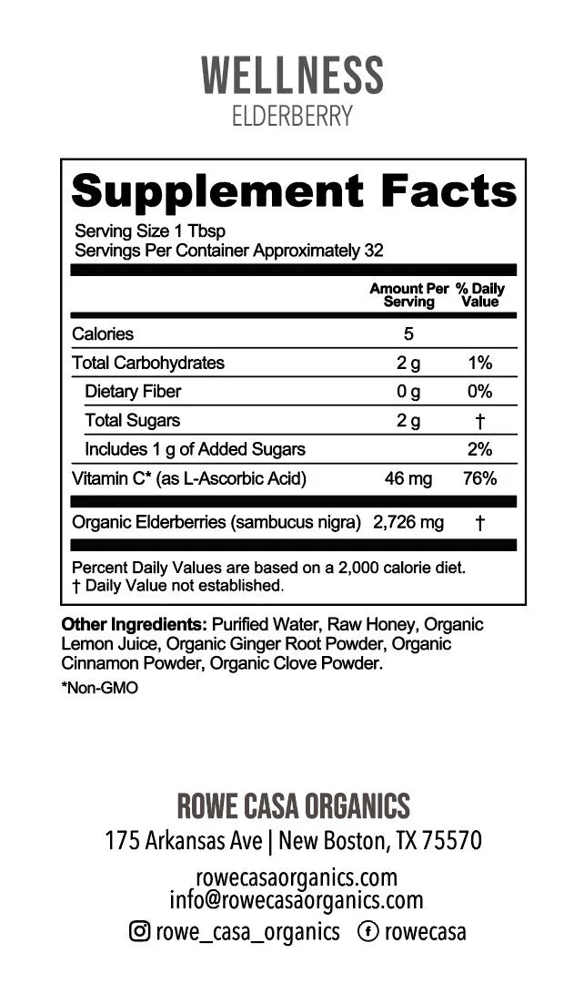 Rowe Casa Elderberry Immune Support