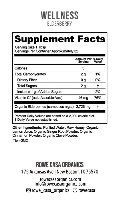 Rowe Casa Elderberry Immune Support
