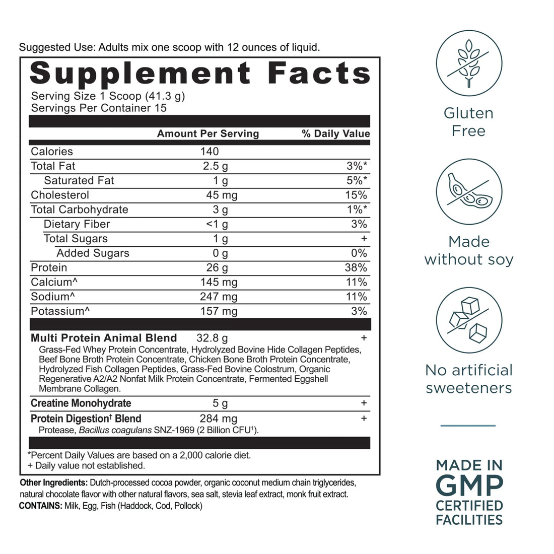 Ancient Nutrition Multi-Protein + Creatine Chocolate