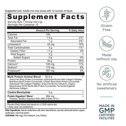 Ancient Nutrition Multi-Protein + Creatine Vanilla