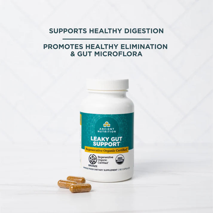 Ancient Nutrition Regenerative Organic Certified Leaky Gut Support