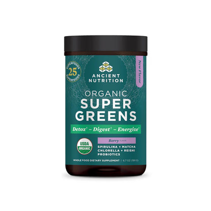 Ancient Nutrition Super Greens - Berry