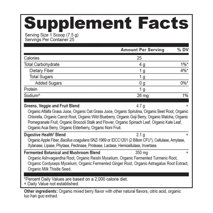 Ancient Nutrition Super Greens - Berry