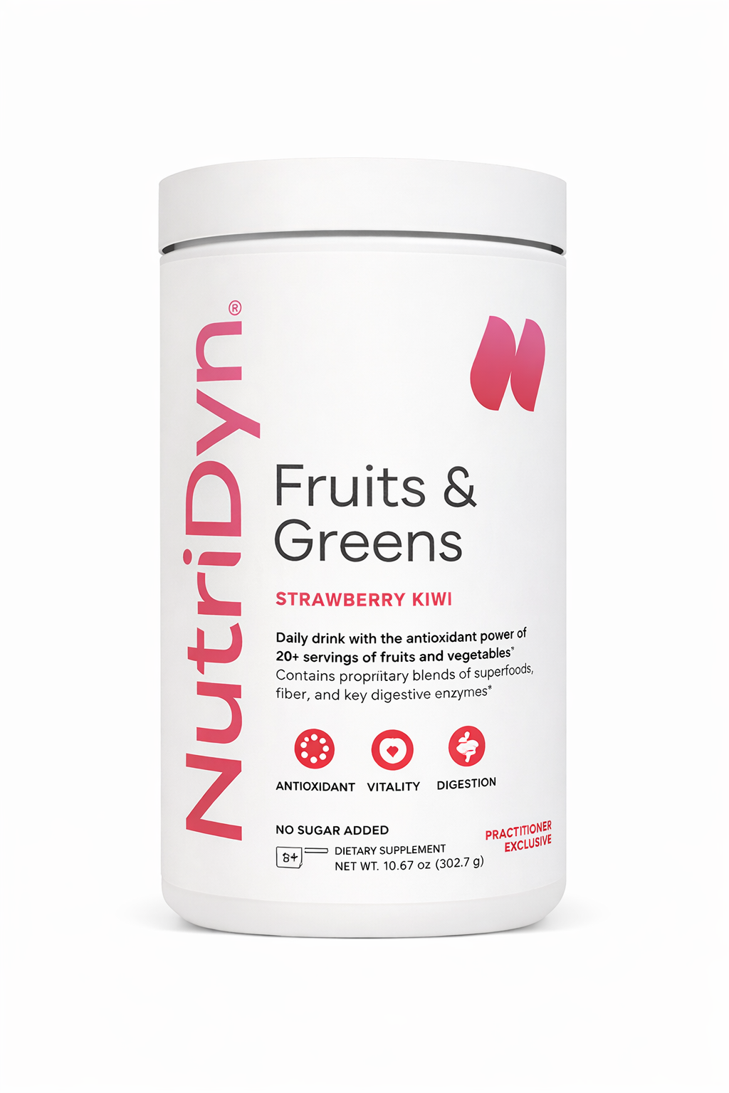 Kiwi Strawberry Fruits &amp; Greens with Monk Fruit