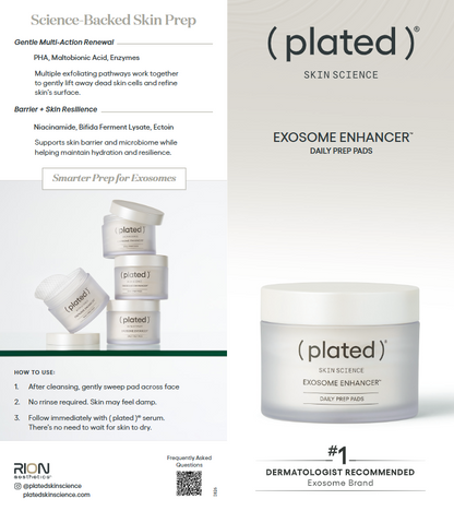Plated Exosome Enhancer™ Daily Prep Pads