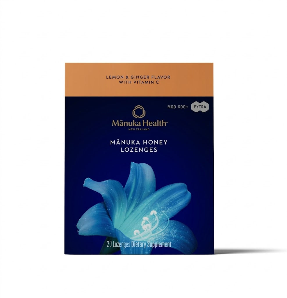 Manuka Honey Lozenges: Lemon &amp; Ginger With Vitamin C