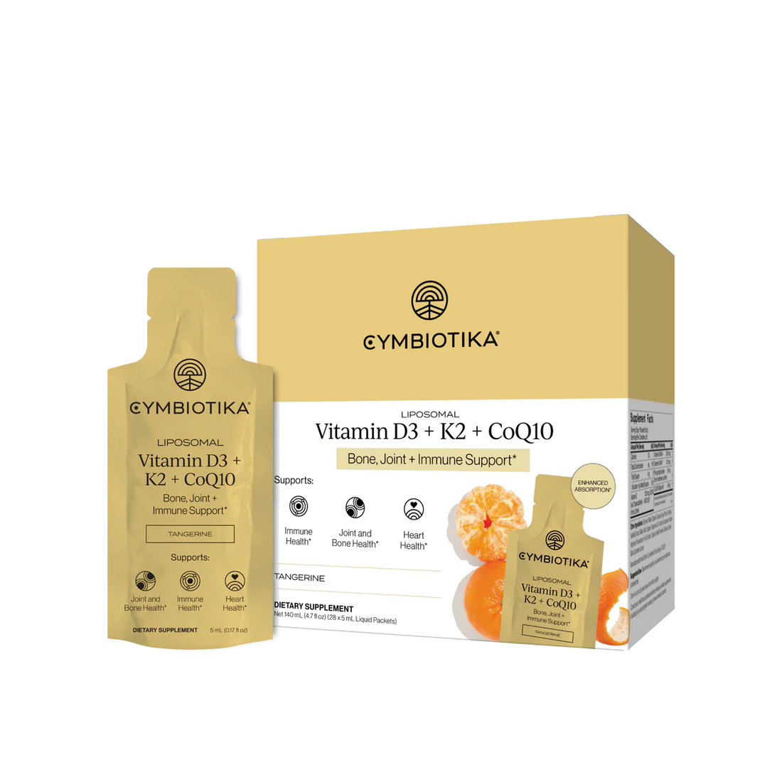 Cymbiotika Liposomal Vitamin D3 + K2 + CoQ10