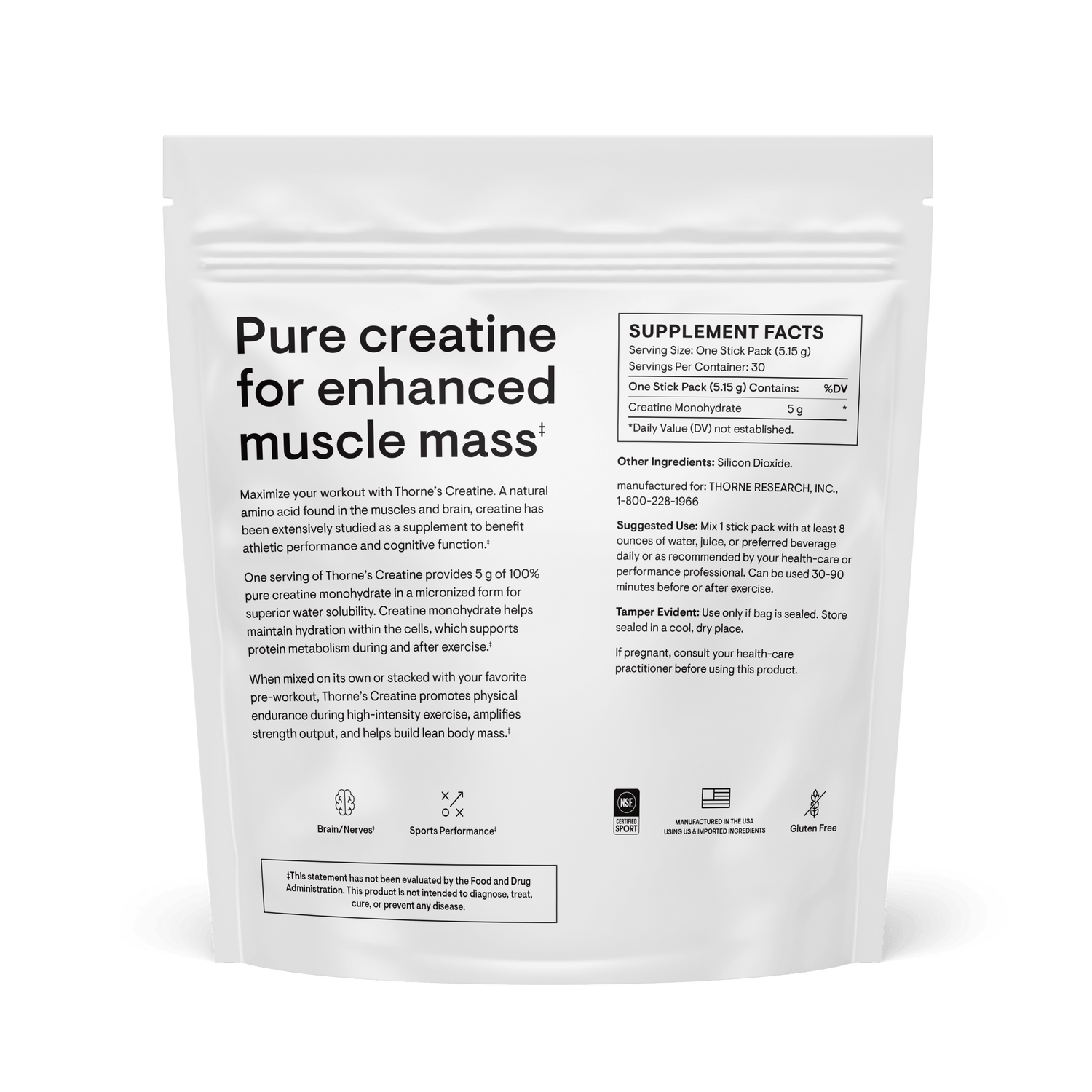 Thorne Creatine Travel Packs