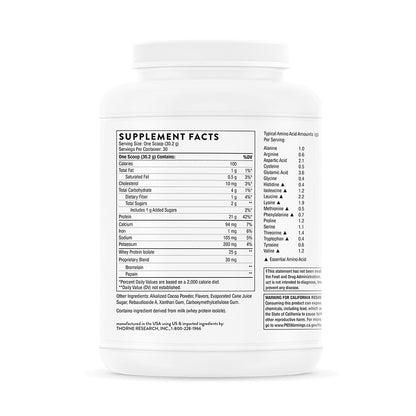 Whey Protein Isolate Chocolate